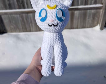 Magical Girl Moon Kitty Crochet Pattern: Luna & Artemis Amigurumi (Digital PDF)