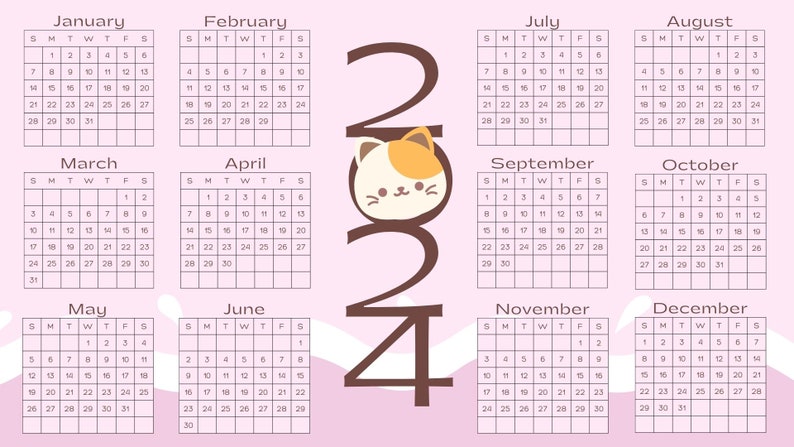 2024 2025 Cute Printable Calendar - Il 794xN.5498931497 Ieqh 