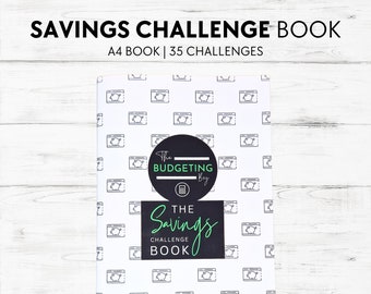 A4 Savings Challenge Book | 35 Savings Challenges, Savings Colouring Book, Savings Tracker Booklet