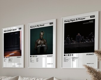 Stormzy Albumkonsttryckset: Hiphopmusikposters (digital nedladdning)