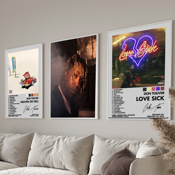 Don Toliver - Love Sick, Heaven Or Hell,   Album Set Poster / Album Cover Poster /Digital Download