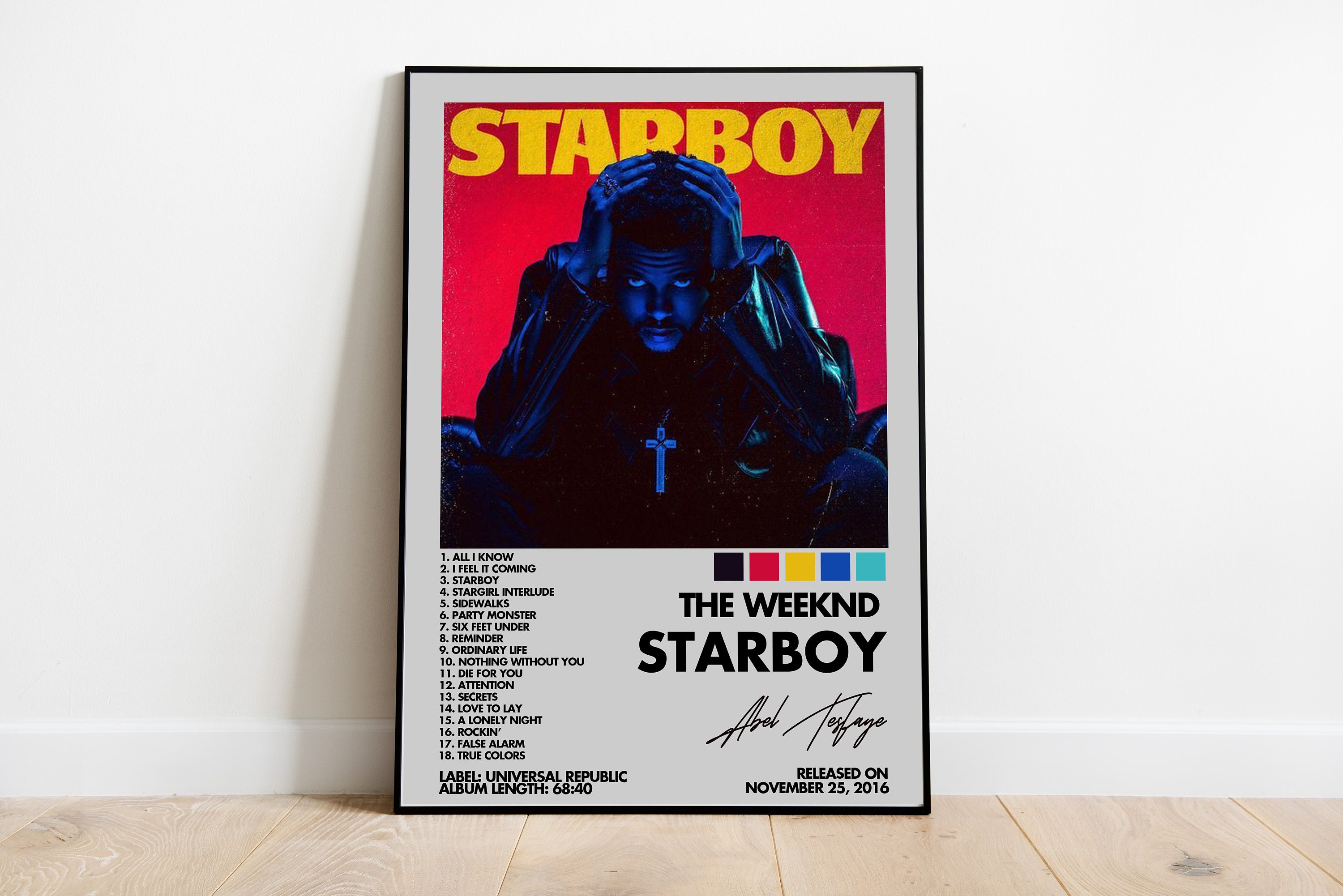 The Weeknd - Starboy  Album Cover Poster – Sunny Designs Posters