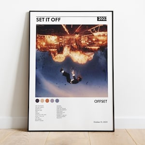 Offset Set it off-Album Poster, Offset Solo Album Poster, Vintage Album Poster, digitaler Download, Offset Albumcover, Offset Musik Tracklist