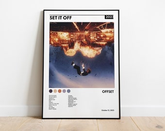 Offset 'Set It Off' Album Cover Poster: Rap Music Art (Digital Download)