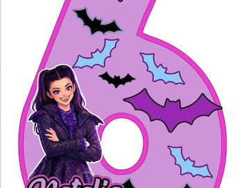 Vampirina Teenage Vampire Inspired Piñata | Purple Bat Theme Birthday Party Decor