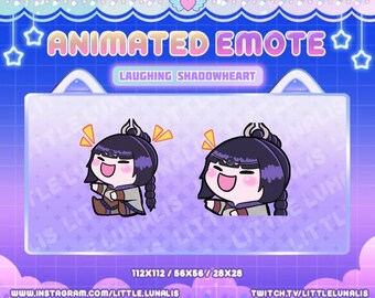 Cute Animated Laughing Shadowheart Emote | Twitch Streamers | YouTube | Discord | Baldurs Gate | bg3 | dnd