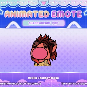 Animated Cute Karlach Pop Emote for Twitch Streamers, Discord, YouTube - bg3, baldurs gate, dnd, tiefling, barbarian