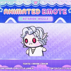 Animated Cute Astarion wiggle for Twitch Streamers, Discord, YouTube - Baldur’s gate, DnD, rogue