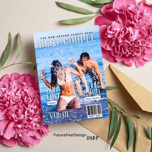 Couple Anniversary Magazine Template, Editable Canva Gift for Him & Her, Customizable Love Book for Couples, Romantic Keepsake Gift Editable