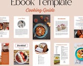 Digital Cooking Book Template, Editable Recipe Ebook Template, Nutrition Template, Cook Book Template, Printable Cookbook, Healthy Recipes