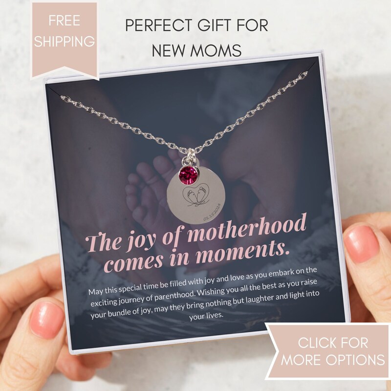 Push Presents For New Mom Jewelry New Mom Necklace New Mom Mom
