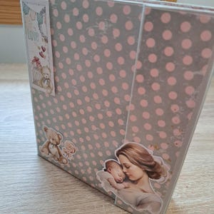 Álbum de fotos de bebé / Álbum de nacimiento / Álbum del primer bebé / Álbum de scrapbooking / Regalo de nacimiento / Libro de fotos