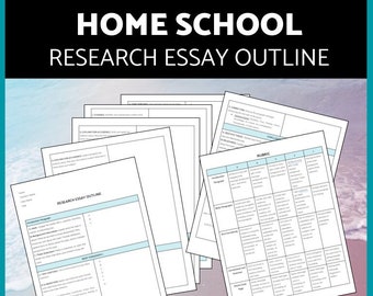 Home School Research Essay Outline to Teach Expository Research Writing