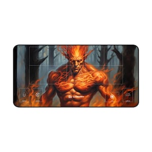 Playmat XL &quot;Fire elemental&quot; - Sorcery: Contested Realm - Fire element deck