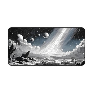 Desk mat, playmat XL &quot;Cosmic cowboy&quot; (non-zoned) - Comics interstellar constellation starfield sky desert no man&#39;s land
