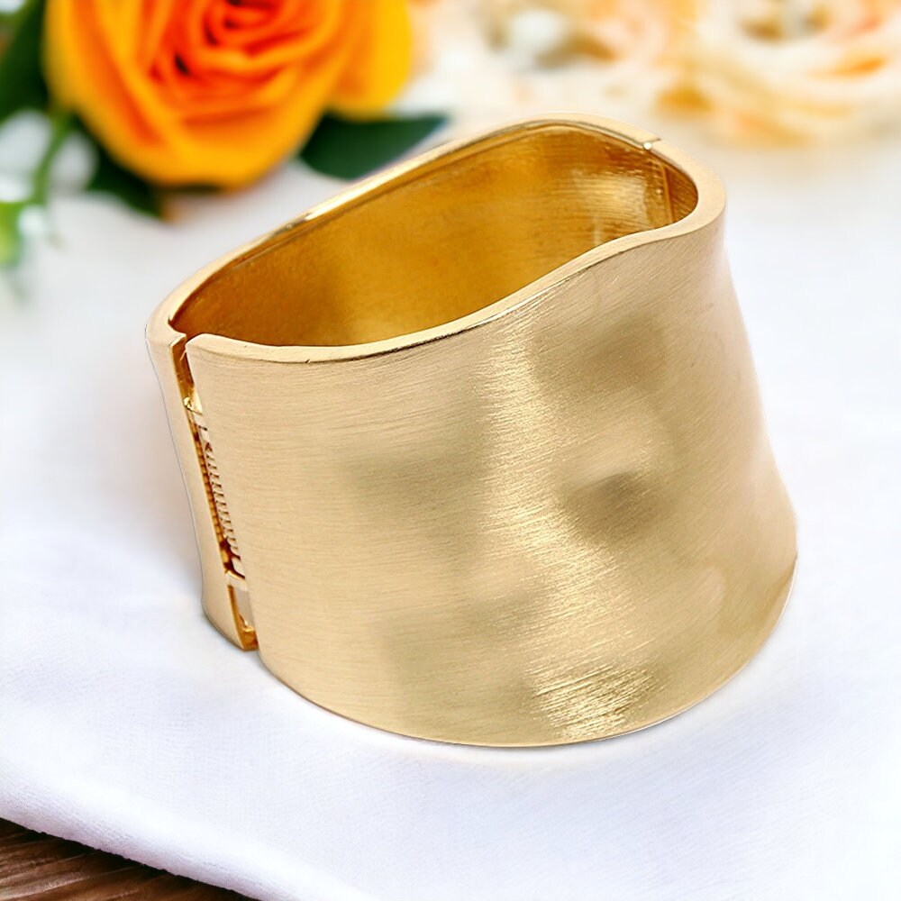 Hammered Cuff Bracelet Plated Cuff Bangle Gold Cuff Bangle Etsy UK