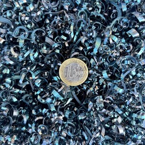Blue-Tinted Steel Shavings: Orgonite, Resin Art Metal Chips