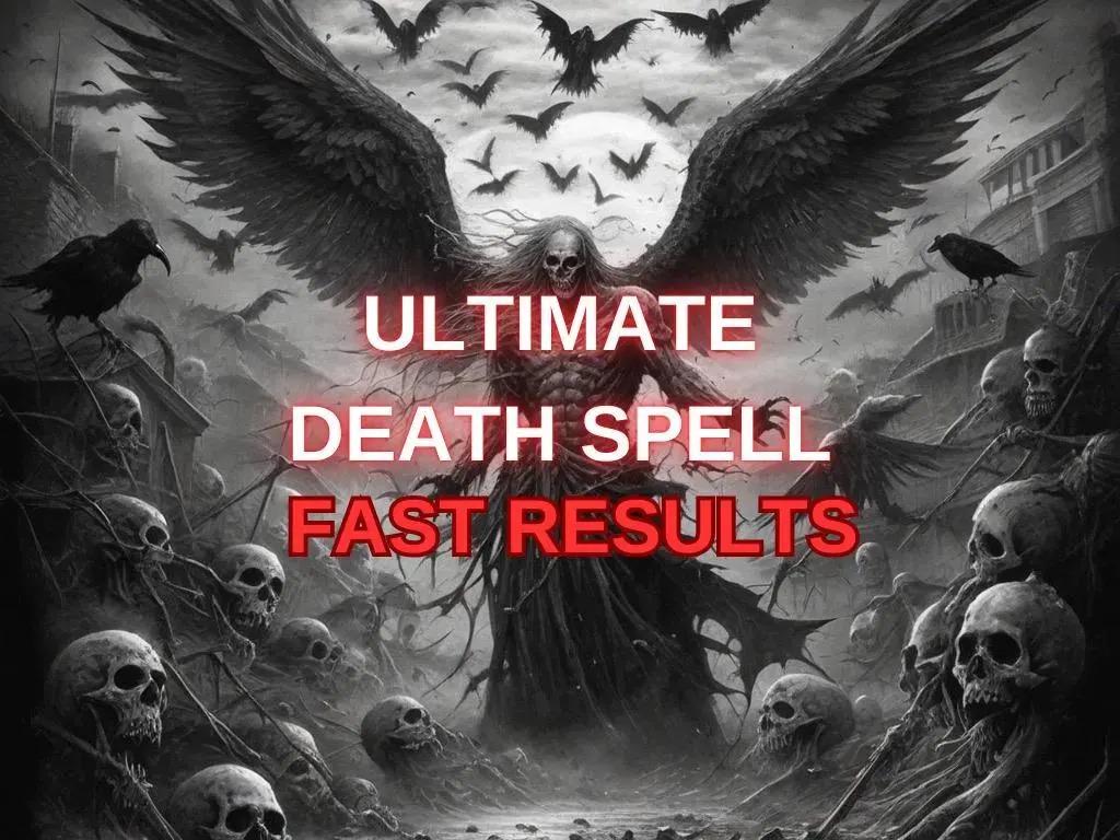 BEST DEATH Spell, Death Curse, Black Magic, Hex Your Enemy, Curse, Death Curse Spell, Same Day Cast Spell, Fast Results Spell