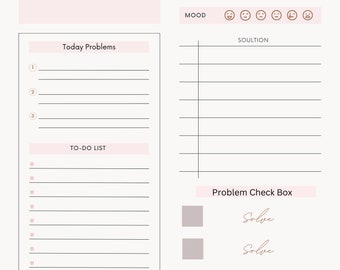 Today Problem Solver planner check box make your life easy