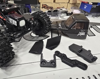 Oppai Factory BOA (Battery on Axle) mounting kit for Redcat APEX18