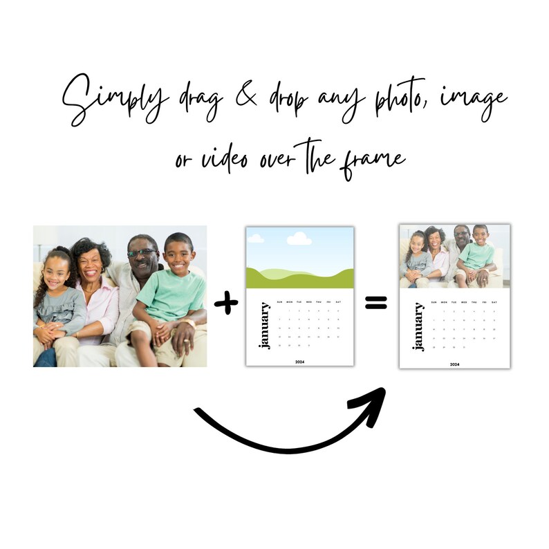 Custom Calendars 2025 Canva Template Canva Editable Drag and Drop