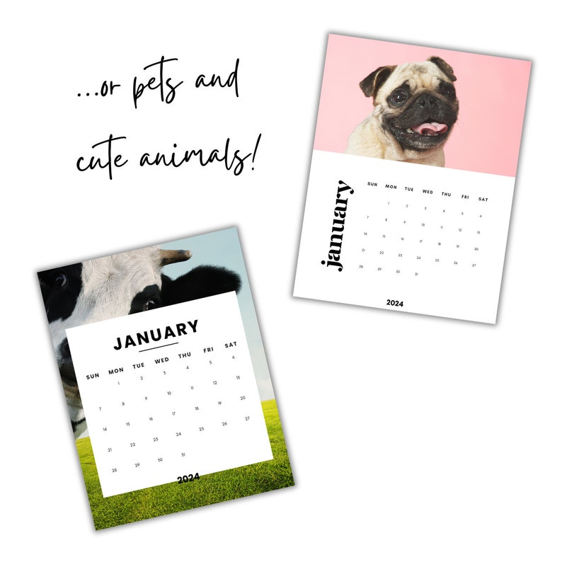 Custom Calendars 2025 Canva Template Canva Editable Drag and Drop