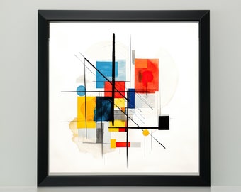 Arte da parete stampabile astratta contemporanea