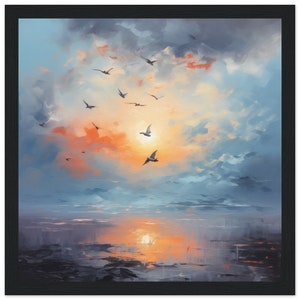 Last rays of sunshine # Last rays of sunshine, wall art, painting art, wall decoration