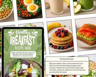 Digital Breakfast Recipe Book, Healthy Easy Recipes (PDF)