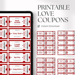 Love Couponbuch, romantisches Geschenk zum Ausdrucken (Instant Download)