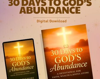 30 Day Christian Devotional Journal, Scripture Reflection Guide (Printable PDF)