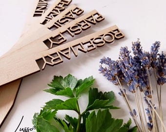 Eco Friendly Vegetable Herb Plant Stakes, Garden Markers, Vegetable Markers, Herb Markers, Plant Tags