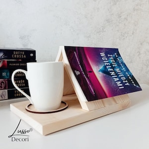 Personalized Engraved Wooden Book Stand | Triangle Book Holder | Book Rest | Bookmark | Book Stand | Book Holder | Buchständer Holz
