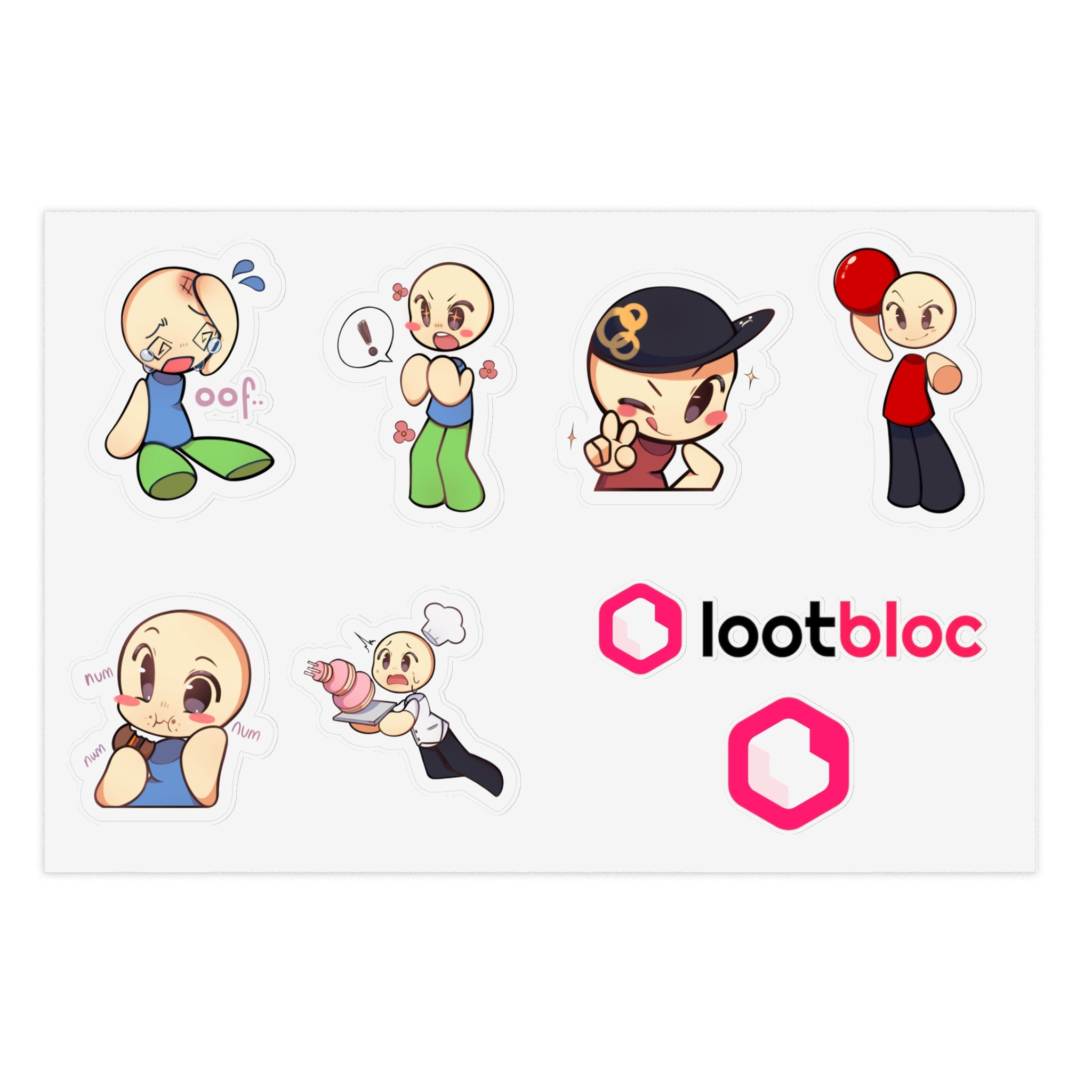 Lil roblox noob Sticker for Sale by Gummybearzz