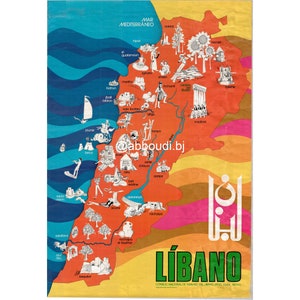 Liban : carte