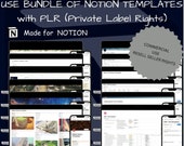 PLR Notion Dashboard Templates Bundle
