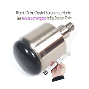 May include: Black onyx crystal balancing node for en∞Tune Harmony Tuning Grips. See en-tune.com/engage for Etsy discount code.