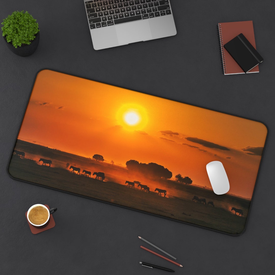 Desk Mat Africa / Savanna Mouse Pad / Wildlife Wilderness Etsy