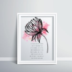 Come Thou Fount of Every Blessing Christian Hymn Wall Art- Digital Print