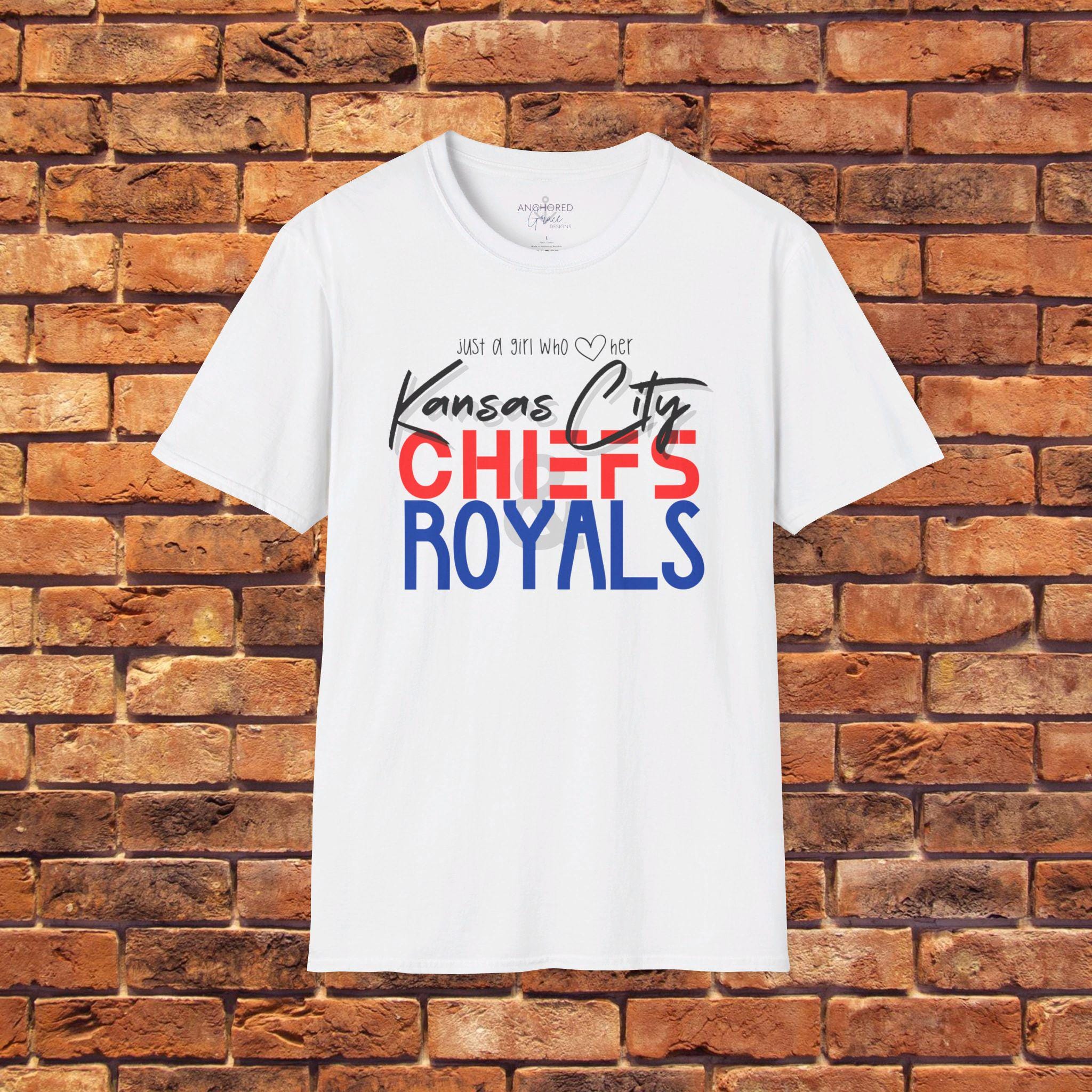 Kansas City Chiefs Royals Lover Gift for Her Unisex Short Sleeve Tee Etsy