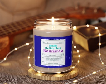 Vela Bonnaroo - "Huele mejor que Bonnaroo" - Regalo ecológico para amantes de la música regalo para Roo Croo Bonnaroo regalo Bonnaroo decoración