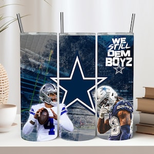 Dallas Cowboys 20 OZ Tumbler, Custom Travel Mug, Stainless Steel Tumbler, Insulated Tumbler, DTX, Dallas Tumbler