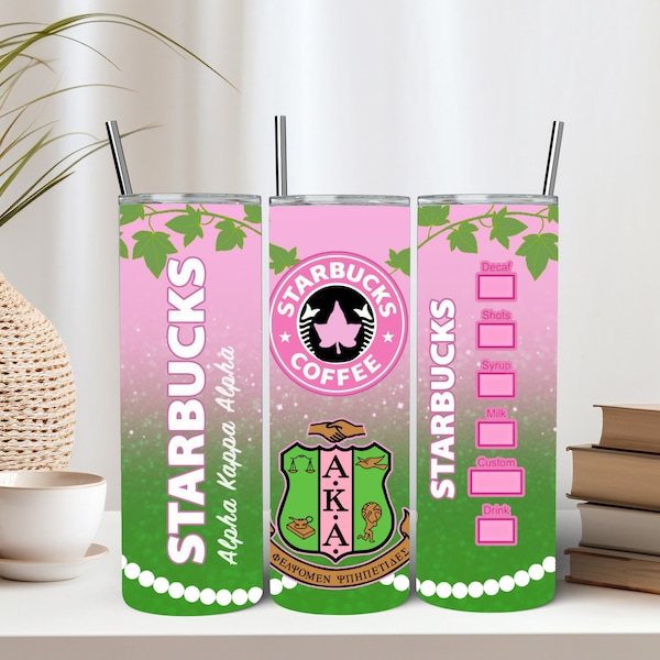 AKA Personalized 20 OZ Tumbler, Custom Travel Mug, Stainless Steel Tumbler, Insulated Tumbler, Sorority  Tumbler