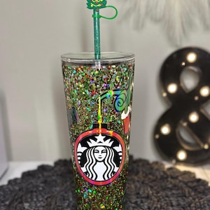 Grinch SnowGlobe 24 OZ Snowglobe Tumbler, Glitter Tumbler, Double Walled Tumbler, Acrylic Tumbler, Gift