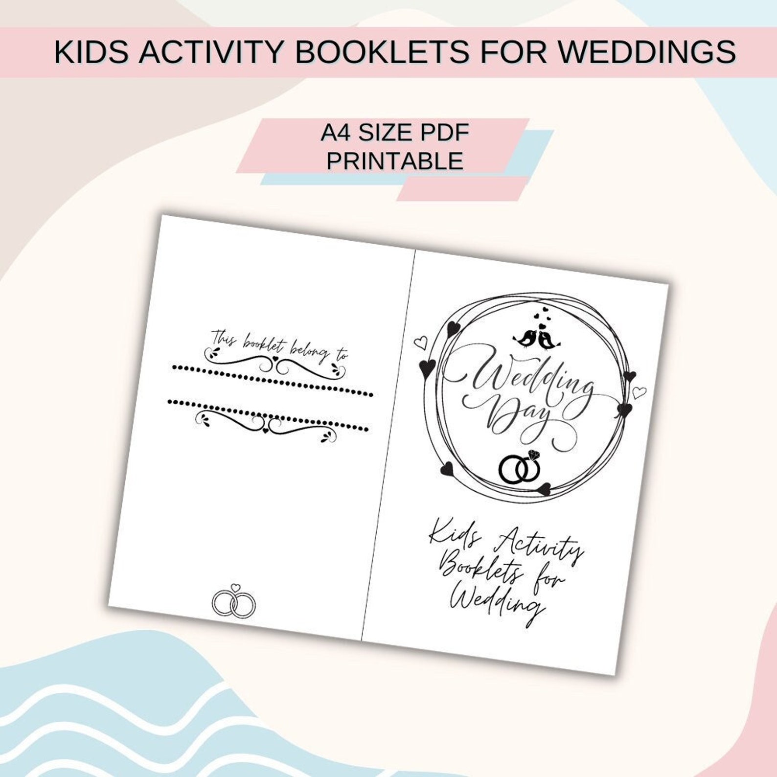 Wedding Fun for Kids - Printable Activity Booklet With 16 Exciting ...