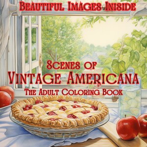 Scenes of Vintage Americana- The Adult Coloring Book