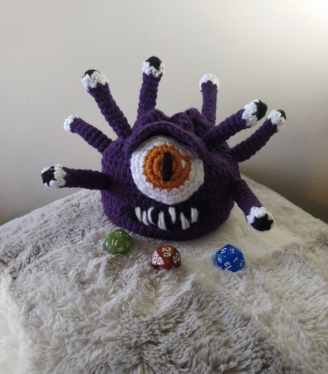 Beholder Dice Bag Dungeons and Dragons Dnd Pathfinder Dice Etsy