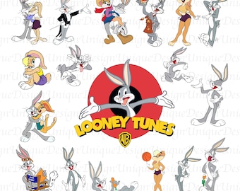 Bugs Bunny Digital Download Pack PNG SVG JPG | clip art and image files,shirts design ,Cartoon Bundle,Birthday invitation under the sea