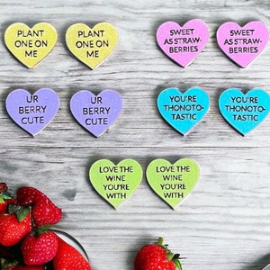 Plant City & Lakeland Studs - Handcrafted Conversation Heart Earrings with Local Florida Sayings - Perfect Handmade Gift for Her