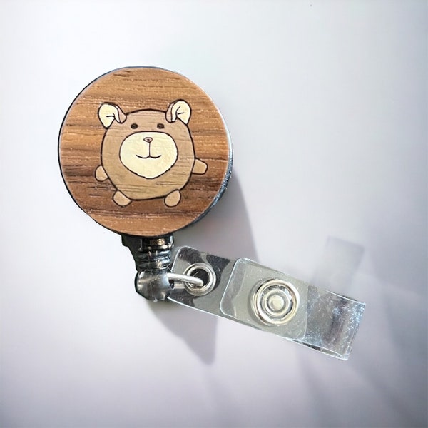 Handmade Guster Big Friend Badge Reel - Unique Office Accessory, Durable Retractable ID Holder, Cute Band Inspired Design